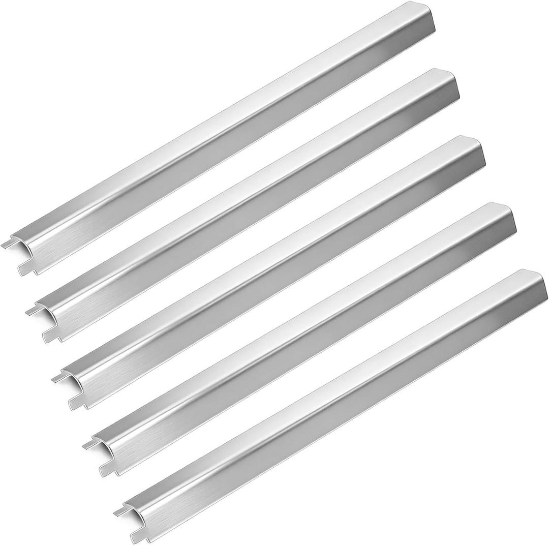 Hisencn Heat Plates - for Charbroil Performance 5 Burner Gas Grill 463448021, 463450022, 463451022, 463455021, 463449021, Grill Replacement Parts, G325-0002-W1 Heat Plates, Stainless Steel, 15.55"