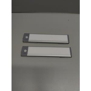 Under Cabinet Lights (2 Pack) - Rechargeable Battery Operated 52 LED 3 Color Motion Sensor Night Light, Dimmable, Ideal for Kitchen, Closet, & Other Indoor Spaces