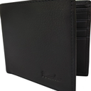 Genuine Leather Bifold Wallet for Men, Classic Black Wallet, 6 Card Slots 3 cash pockets,Gift For Men,Money Clip Mens Wallet (65995-3)