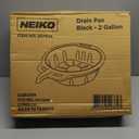 NEIKO 20762A Oil Drain Pan | Black Plastic Anti Splash | Motor Oil Drip Catcher Pan | 2 Gallon (8L) Capacity