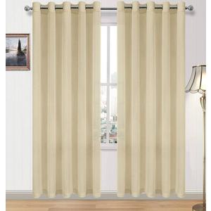 DWCN Beige Sheer Curtains Linen Look Semi Transparent Voile Grommet Curtains for Living Dining Room Drapes 70 x 84 Inch Long, Set of 2 Panels DWCN Beige Sheer Curtains Linen Look Semi Transparent Voile Grommet Curtains for Living Dining Room Drapes 70 x 84 Inch Long, Set of 2 Panels