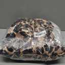 MR&HM Satin Bed Sheets with Elastic Corner Straps, King Size Sheets Set, 6 Pcs Silky Bedding Set with 15 Inches Deep Pocket for Mattress (King, Brown Leopard)