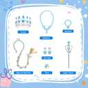 Meland Princess Dress Up for Girls, Light up Halloween Costume for Toddler Girls 3-10 Year Old
