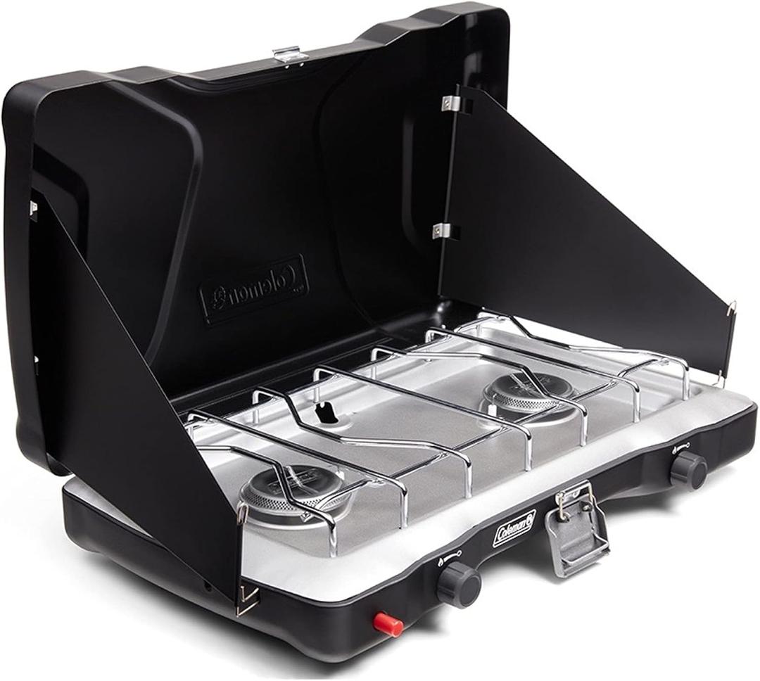 Coleman Triton+ Portable 2-Burner Propane Camping Stove (Black)