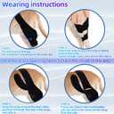 M Dog Knee Brace for Torn Acl Hind Leg for Support with Cruciate Ligament Injury, Better Recovery with Dog Leg Braces for Back Leg, Size M (Black)
