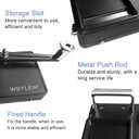 Cigarette Rolling Machine, with Storage Groove, Manual Dual-Track Upgrade Cigarette Machines, Suitable for 8.0 MM Diameter Size Cigarettes (80-100MM Lengths),Black