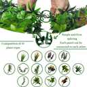 ODTORY Artificial Greenery Grass Wall Panels: 54'' x 120'' UV-Anti Faux Greenery Ivy Privacy Fence Screen Backdrop Boxwood Vine Leaf Hedges for Patio, Balcony, Garden, Green Decor
