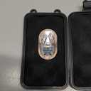 Desperate Rabbit Fidget Slider, Metal Fidget Toys Adults Haptic Coin Infinite Rotation Push, EDC Fidget Toys Sensory Toy Executive Desk Toy for Keep Focus & Stress Relief (Black)