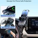 PZK Car Phone Mount for Toyota RAV4 2019-2025 Hybrid LE/XLE/Premium Accessories 7/8-Inch Screen 360 Rotation Smart Phone Cradles Auto Lock Cell Phone Holder Not Affect Air Vent (Not Fit 9/10.5 inch)
