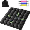 Sondur Travel Cushion Airplane seat, Portable Inflatable Travel Seat Cushion for Long Flights, Office Chair, Wheelchair, Cars, Home Living, Ergonomic Comfort Support