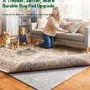 Felt Rug Pad 9x12-1/4 Inch Thick Cushion for 9' x 12' Carpet Mat Liner, Protection Cushioning for Hardwood Tile Floors Protective Comfort Insulation Underlay Keeps Area Rugs Softly Securely in Place