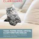 CLAWGUARD Marine Grade Furniture Shields  Clear Anti-Scratch Pads  Sofa Guard for Pets, Couch Cover for Clawing Damage (X-Large)
