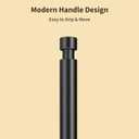 YUMORE Paper Towel Holder Countertop, Black Paper Towel Holder with Weighted Base Non Slip, Standing Paper Towel Roll Holder for Kitchen Bathroom, Stainles Steel (Matte Black)