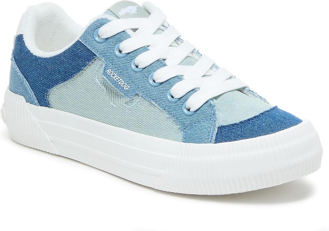 Rocket Dog Women's Cheery Sneaker, Blue Combo, 8.5,Bondi Denim Blue