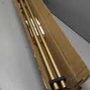 36-72 Inches Curtain Rods for Window, Vimayta 1 Inch Diameter Drapery Rod with Resin Finials, Ideal Adjustable Heavy Duty Single Curtains Rod for Bedroom, Living Room Decoration, Warm Gold