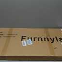 Furnnylane 3 Panel Short Room Divider Screen,Brown Freestanding Partition,Small Bamboo Panel Divider for Room Seperation,3.95 FT Tall
