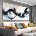 Suconvng Black And White Abstract Wall Art Print Painting Canvas Art Wall Decor Artwork Graffiti Abstract Wall Decor Pictures For Bedroom Kitchen Office Artwork 20 X 40 Inch Ready To Hang