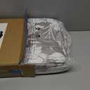 Joiedomi Queen Comforter Set Grey, 3 Pieces Floral Queen Bedding Set with 1 Soft Reversible Botanical Flower Comforter and 2 Pillow Shams, Bed in a Bag for All Seasons