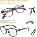 Round Reading Glasses for Women Men（+3.5）