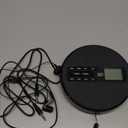 M-Amazup CD Player Portable, Rechargeable Portable CD Player with Dual Speakers and Anti Skip,CD,USB,AUX,LCD Display,Backlit Button,5 EQ,A-B Repeat,10 Speeds for Home Car Fabric, Black