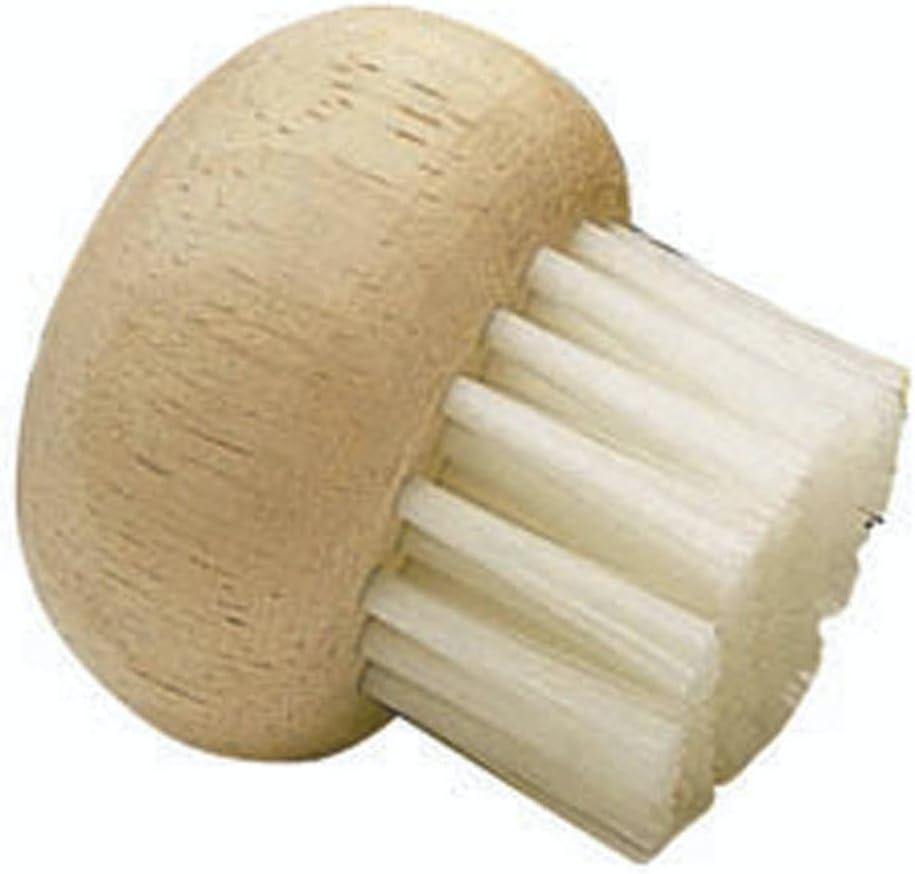 Kitchen Craft Mushroom Cleaning Brush with Rubber Wood Handle and Soft Bristles