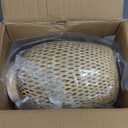 Bamboo Weaving Table Lamp with Handmade Natural Wooden Base, Eye-Caring Bedroom Bedside Night Light, Retro Desk Lamp Reading Light Home Decor, Unique Handicraft House Warmging Gift