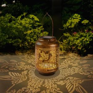 Solar Lanterns Outdoor, Hummingbird Garden Decoration, Waterproof LED Hanging Lights, Metal Solar Decor for Yard Deck Patio Lawn,Birthday Gift for Women,Mom,Grandma