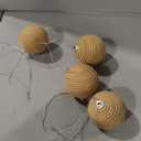 TWOWYHI 12PCS Christmas Ball Ornaments 2.36Inch Boho Hanging Balls Christmas Tree Decoration Hanging Ball for Xmas Tree Garlands Wreath Wedding Party Decorations Home Decor