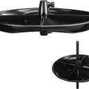 Geelin 21'' Plastic Bird Seed Catcher Tray for 1'' Outdoor Pole Feeders, Removable Bird Seed Catcher Tray for Hummingbird Bee Feeders Outdoors, Backyard, Garden, Not Included Pole