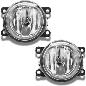 1 Pair Fog Lights Compatible With 2005-2014 Ford Mustang Focus Explorer Ranger/Accord Pilot/Lincoln Navigator Frontier Front Fog Lamps