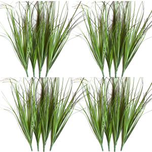 VANTREE 16PCS Artificial Plants, Wheat Grass Greenery Stems, Fake Tall Grass for Home Decor, Indoor Outdoor Decor, 18.9 Inches