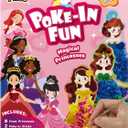 JolliBrix Poke in Fun - Magical Princesses, Arts and Crafts for Kids, DIY Presents Toy for Girl, DIY Creative Activity for Girls Ages 4 5 6 7 8+ Birthday Christmas Gifts Craft Kits