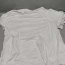 JenPen 5 Pcs Unisex Sublimation Shirts Bulk Blank Polyester T Shirt White Crew Neck Short Sleeve for Women Men Adult Kid(M)