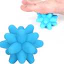 HURRISE Massage Balls, Silicone Massage Ball Fitness Massage Ball for Physio, Back, Legs Massage Ball for Massage Balls & Feet Spiky Massage Balls[Blue]