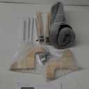 Zakkart Cat Perch for Window Sill with Bolster - Orthopedic Hammock Design with Premium Hardwood & Robust Metal Frame - Cat Window Seat for Large Cats and Kittens - Natural Color Wood Gray Bed, 24''W