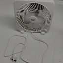 Comfort Zone Box Fan, 9 inch, Portable, Electric Quiet, 3 Speed, Small Box Fan, Desk Fan, Table Fan, Airflow 9.65 ft/sec, Ideal for Home, Bedroom, Dorm, & Office, CZ9BWT