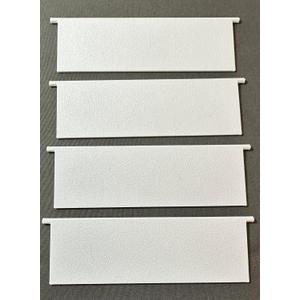 4 inch - Dryer air exhaust vent cover panel replacements UV and weather resistant OEM Upgraded PETG plastic color molded won't scratch, flake or fade. 4 Panels - Made and Assembled in USA