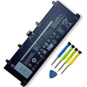 40Wh 9F4FN Laptop Battery Replacement for Dell Latitude 7320 Detachable T04H T04H00 Inspiron 14 3420 Series 09F4FN 2VKW9 8PK6G 2ICP4/79/112 2ICP4/79/111 5000mAh 7.6V