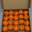 Hxezoc Mini Basketball Stress Balls 20 Packs Basketball Foam Sports Balls Small Squeeze Anxiety Bulk Toy Ball for Kids Basketball Birthday Party, School Carnival Party Supplies