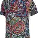 KYKU Mexico Shirt for Men Funny Beach Shirts Hawaiian Button Down Short Sleeve (XL)
