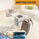 (1 Pack) tatatagear Heated Drying Racks for Laundry Heated Clothes Airer Electric Clothes Dryer Rack