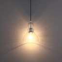 2 Pack 1 Light Hanging Kitchen Island Pendant Light 7.3" Clear Seeded Glass Indoor Pendant Ceiling Light Fixtures,Black Finish Modern Farmhouse Dinning Over Sink