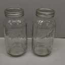 Ball - 64oz Wide Mouth Mason Jars with Lids & Bands 2-Pack Half Gallon Mason Jars Clear Glass for Kitchen Storage & Canning for Herbs, Jelly, Jams, and Spices