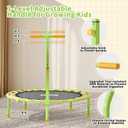 SPORTSOUL 36'' Mini Trampoline for Kids 3-6, Foldable & Spring-Free