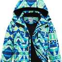 UMMTOM Boys Waterproof Ski Jacket Fleece Lined Warm Winter Snow Coat Hooded Winter Jacket for Kids9-10