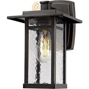 Beionxii Outdoor Wall Light, 14inch Large Exterior Light Fixture Dusk to Dawn Porch Lights for House Front Door Garage, Oil Rubbed Bronze Finish  A268W1PK