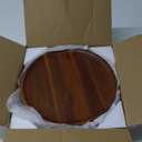 AIDEA Acacia Wood Dinner Plates, 11Inch Round Wood Plates Set of 4, Easy Cleaning & Lightweight for Dishes Snack, Dessert, Unbreakable Classic Plate