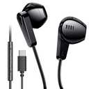 USB C Headphones for Samsung Galaxy s25 S24 S23 Ultra S22 Type C Headphones for iPhone 16 15 Pro Max Plus iPad Pro Pixel 8 Earphones with Microphone Volume Control Wired Earbuds Recording Music