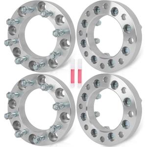 ECCPP 4PCS 8x180 to 8x6.5 Wheel Adapters 1.5" 8 Lug for Sierra 2500 HD for Chevrolet Silverado 2500 HD 3500 HD 2011-2023(Only 8x6.5 Wheels)