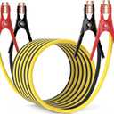 Jumper Cables for Car, Heavy Duty Automotive Booster Cables for Car, SUV and Trucks Battery, for Jump Starting Dead or Weak Batteries with Carry Bag, Gloves, Brushes(6 Gauge 16 Feet)